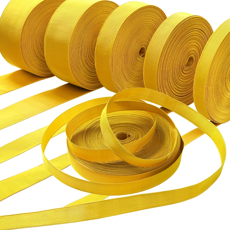Golden Plain Weave Braid for Uniform Military Suit Coat Airline Mariner Packaging Ribbon Trim