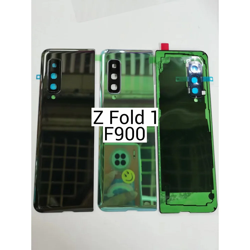 Battery Cover Rear Door Housing Case Replacement Repair Parts With Camera Lens For Samsung Galaxy Z Fold 1 F900 Back