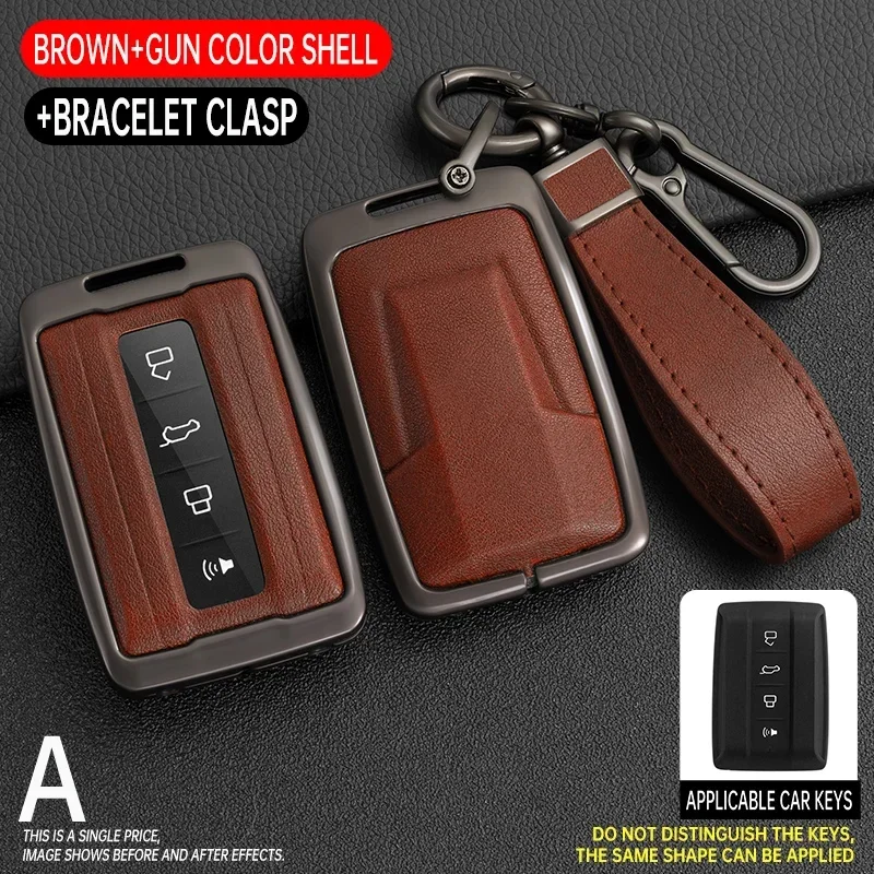 

Zinc Alloy Car Key FOB Protect Skin Cover Case Set For Great Wall GWM WEY TANK 300 500 Tank300 Tank500 Remote Holder Accessories