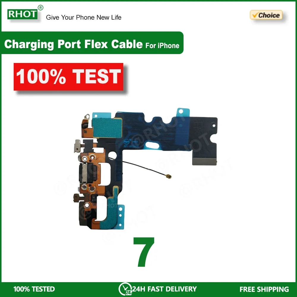 

1 PC USB Port Charger Dock Connector Mic For IP 7 Charging Flex Cable For iPhone 7 Charging Port Flex Cable Replaceable Parts
