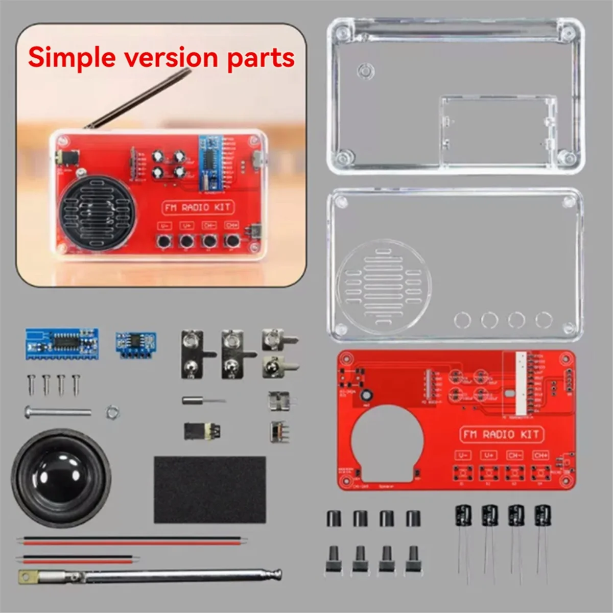 FM Radio DIY Production Kit Electronic Assembly Soldering Practice Kit 50-108 MHz Receiver