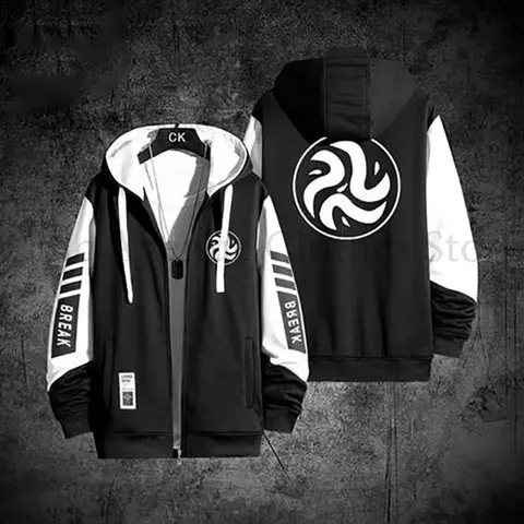 Tecknad Scissor Seven Print Hoodie Höstkappa Hoodie Zip-up Herrhoodie Casual Hoodies för män Sweatshirt Herrkläder 10 best sales sax sju - №3