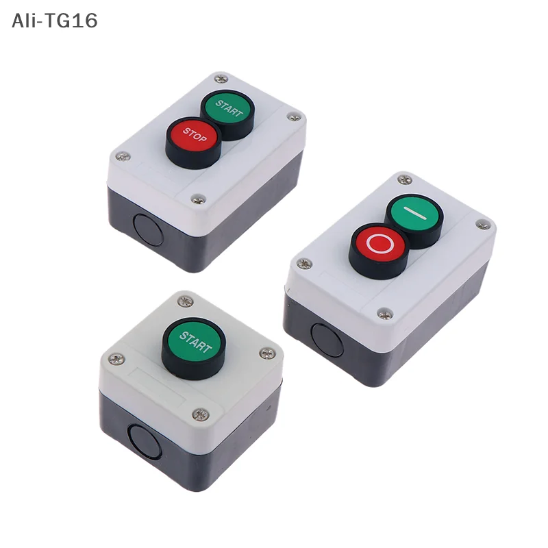1 ピース緊急停止産業用制御ボタンボックス矢印記号付き CNC スタートストップ自己シール防水ボタンスイッチ