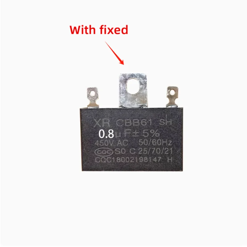 

2PCS CBB61 Electric fan start capacitor 450V500V Iron sheet Wire iron sheet Bottom ear