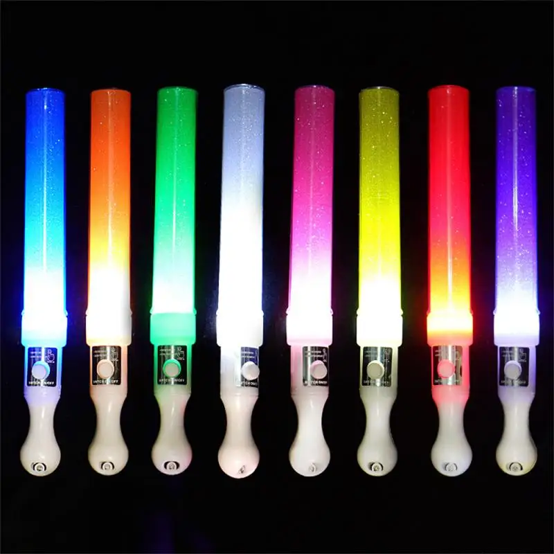 Fun Glowing Colorful Five Pointed Star Flash Light LED Stick Fairy Wand Cheer Luminous Toy Party Decoration Glow Party