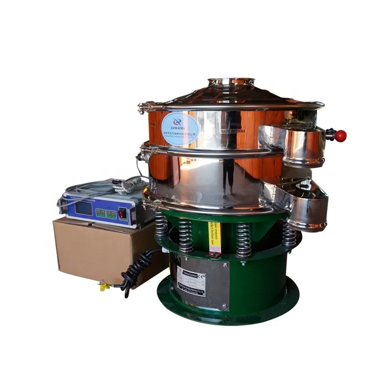 Dahan Single Layer  rotary Vibrating Screen Machine Ultrasonic Vibrator Sieve