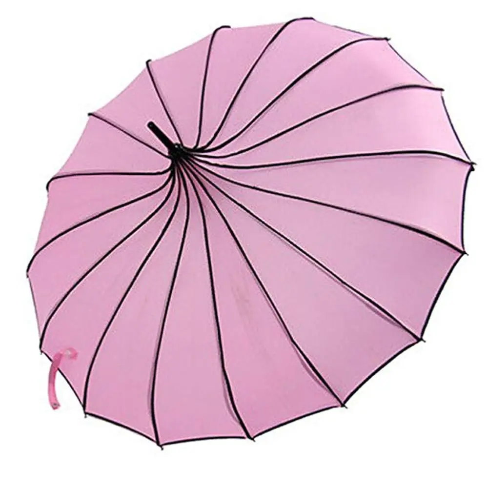 

Old-fashionable Ingenuity Umbrella Parasol (pink)