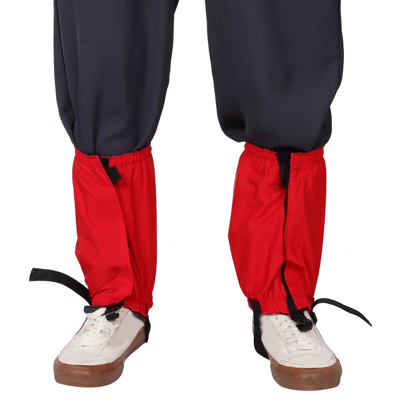 

Waterproof Sandproof Foot Cover Gaiters Hiking Shoes Nylon Bikers Legs Red Color 1 Pair Leg Guards Outdoor Activities