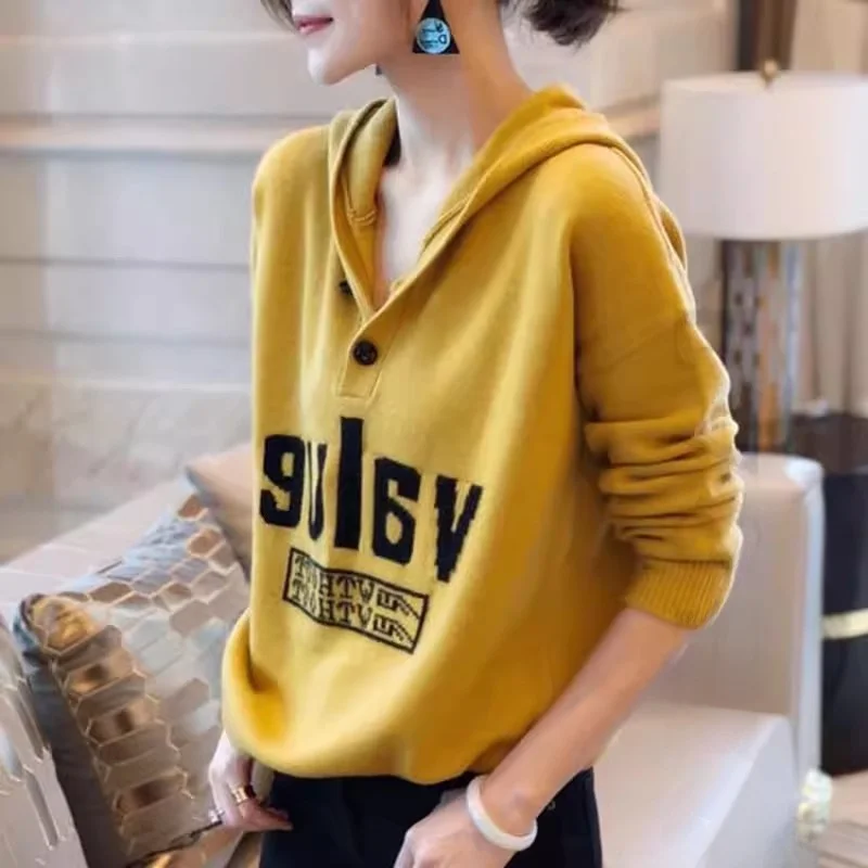 

Spring Autumn Women's Hoodie Jaet Knitted Soft Comfortable Long Sve Casual Sle Commute Sle Vest Top Outerwear