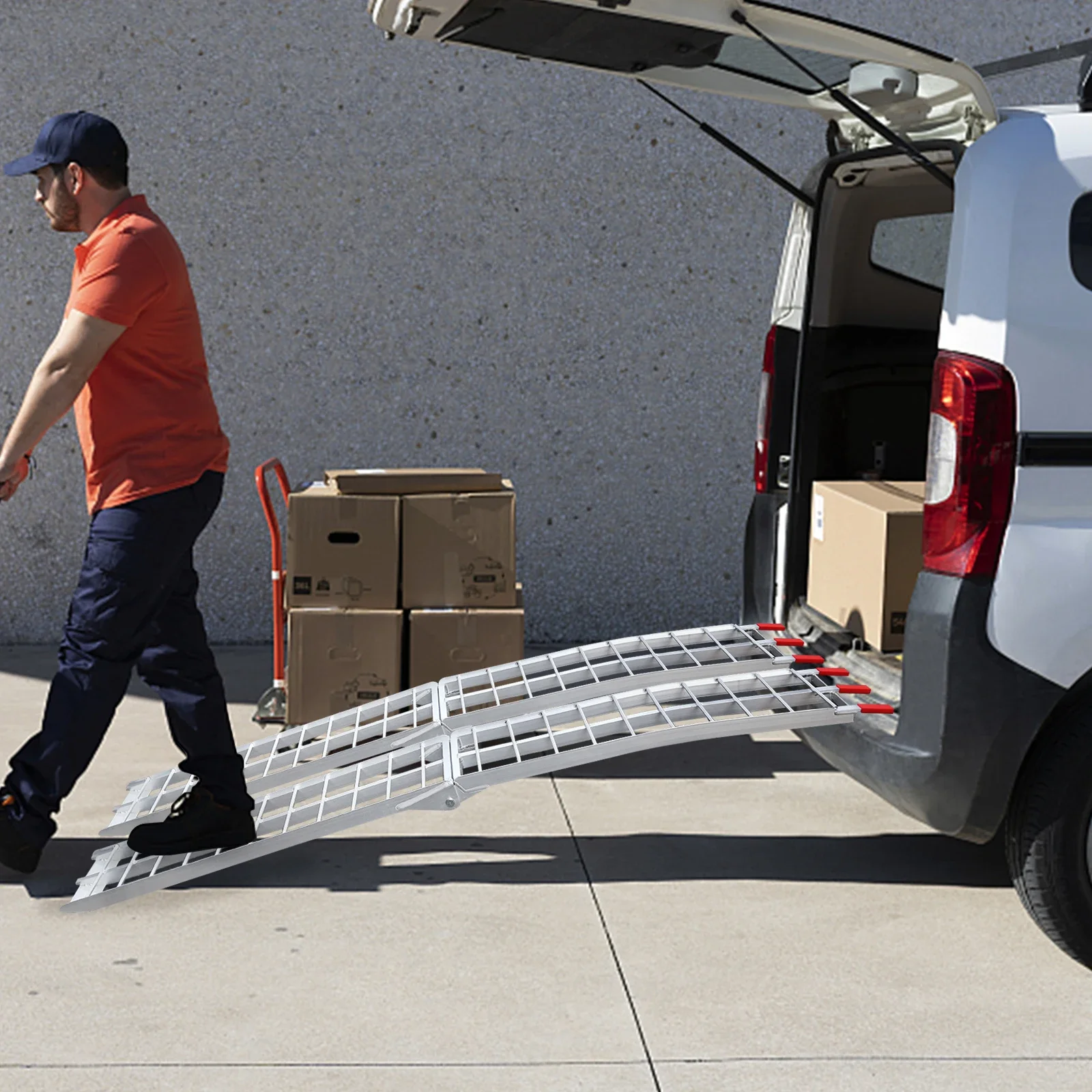 Versatile Heavy-Duty Loading Ramps for Trucks & Motorcycles - Strong Folding Design for Easy Storage & Transport Car Ramps