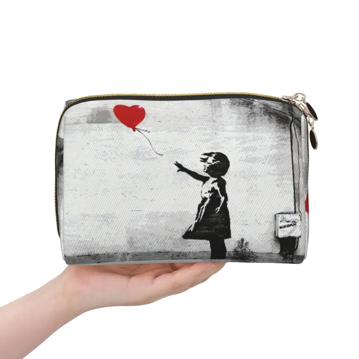 

Banksy Street поп-арт квадратные женские косметички дорожный органайзер для макияжа сумка для хранения туалетных принадлежностей Dopp Kit Case