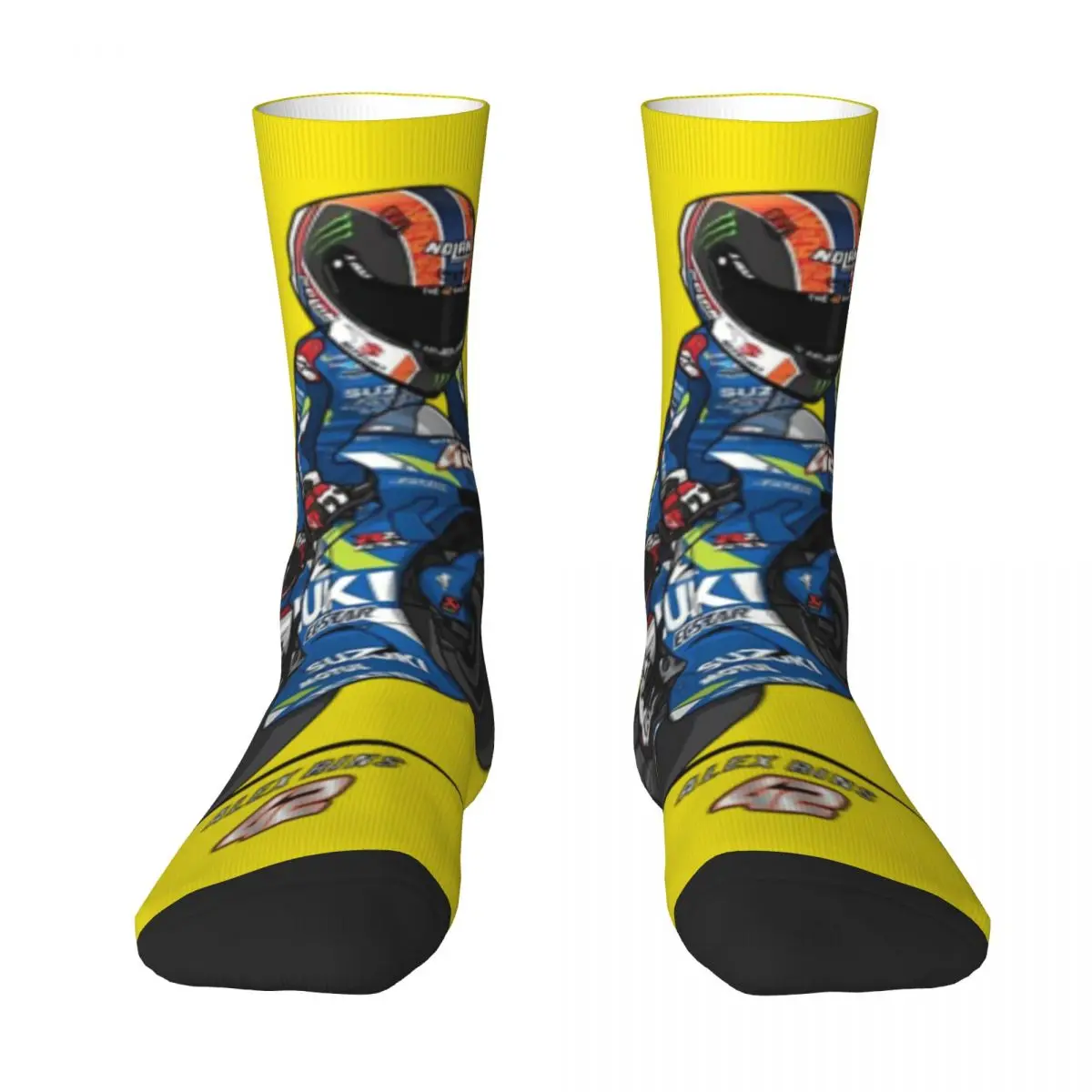 Alex Rins Marquez Unisex Spring Summer Autumn Winter Socks Cycling Happy Socks street style Crazy Sock