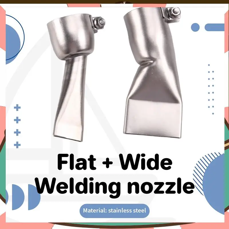 

Основные сварочные инструменты: комплект плоских насадок из 2 шт., нержавеющая сталь 20 мм и 40 мм, для сварщиков горячим воздухом-[A59T]