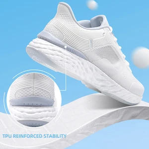 ONEMIX White Running Tennis für Männer im Freien Frau Tennis Atlético Marathon Sport Walk Schuhe Reise Trekking Jogging Schuhe 10 Hauptverkäufe geschlossener Schuh weiß - №1