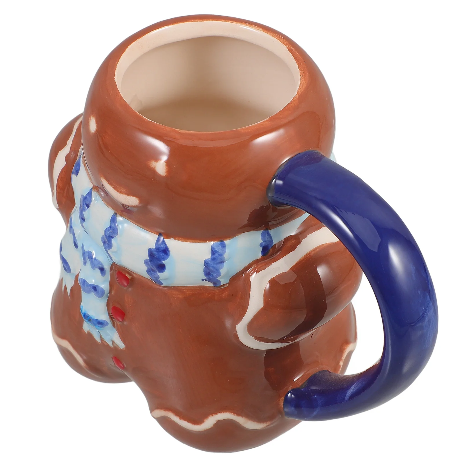 

Ceramic Gingerbread Mug Christmas Coffee Cup Attractive Design Multi-Purpose for Drinks Home Office Decoration