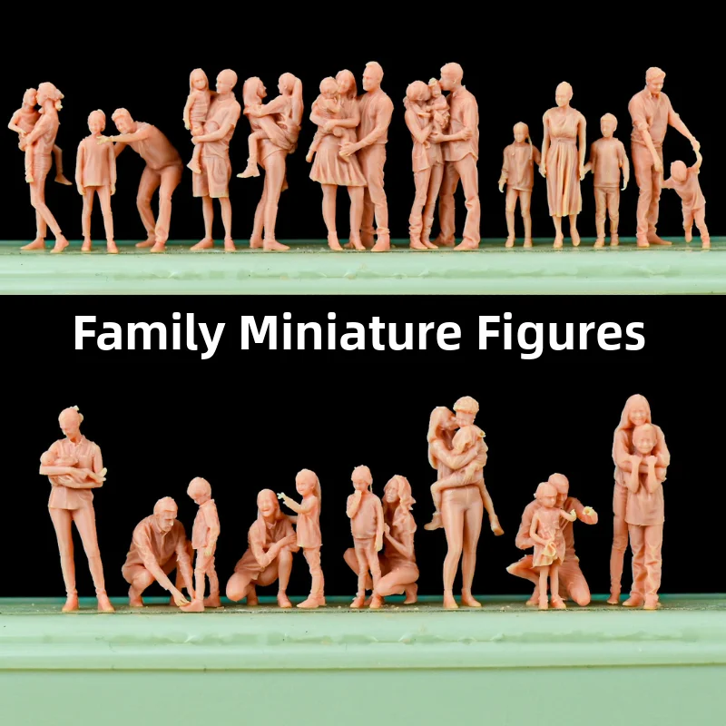 

High Precision Sand Table Model Parent-Child Figures with Kids ature Display Pieces for Adults And Children Multi-Person ...