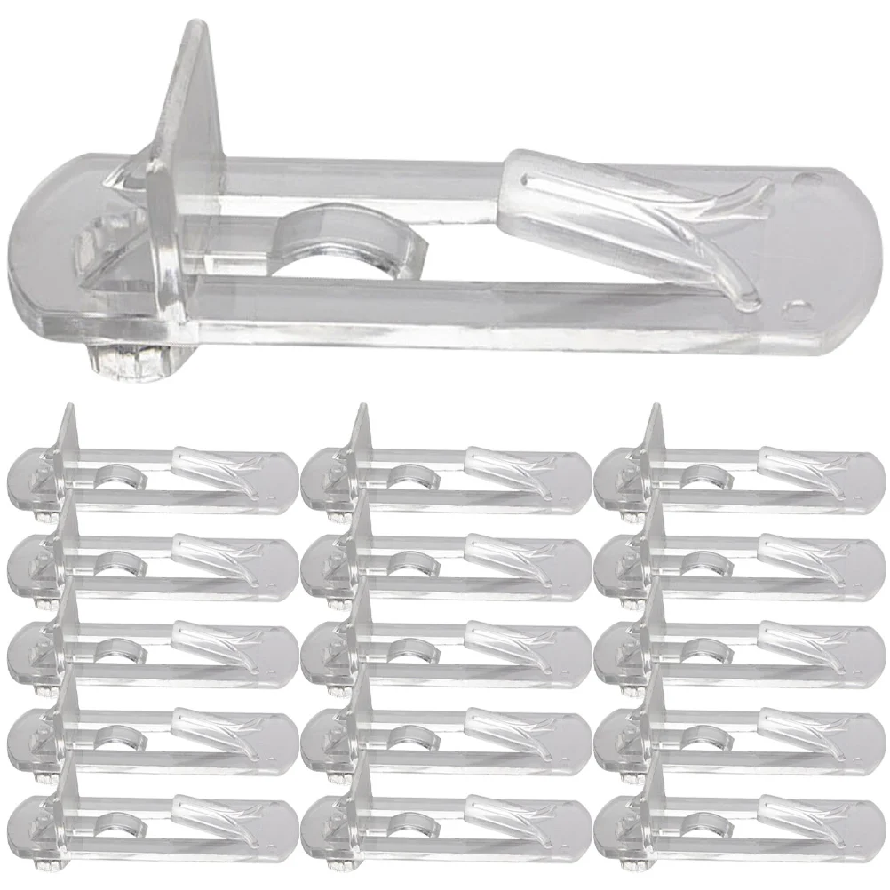 

30 Pcs Shelf Pins Furniture Partition Bracket Storage Shelves Heavy Duty Clips for Cabinets Kitchen