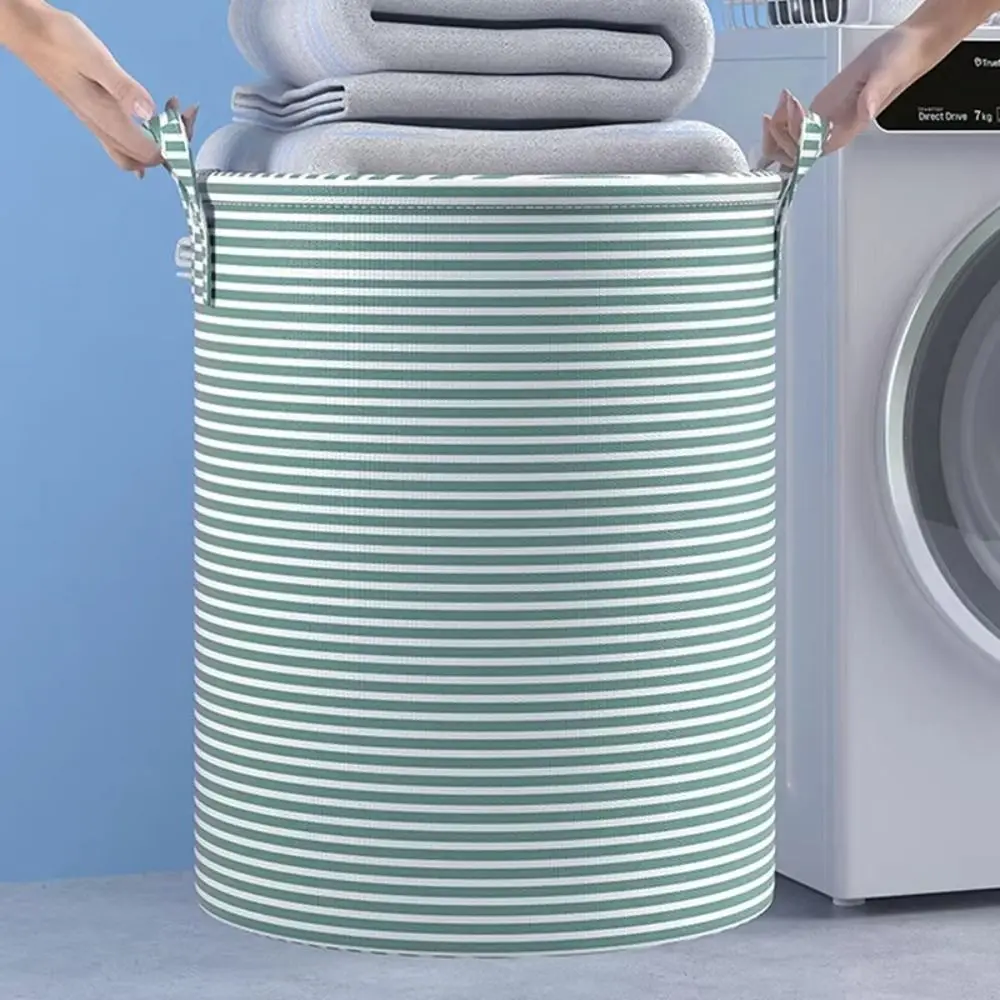 New Foldable Laundry Basket Large Capacity Dirty Clothes Storage Bag Cotton and Linen Household Sundries Storage Basket