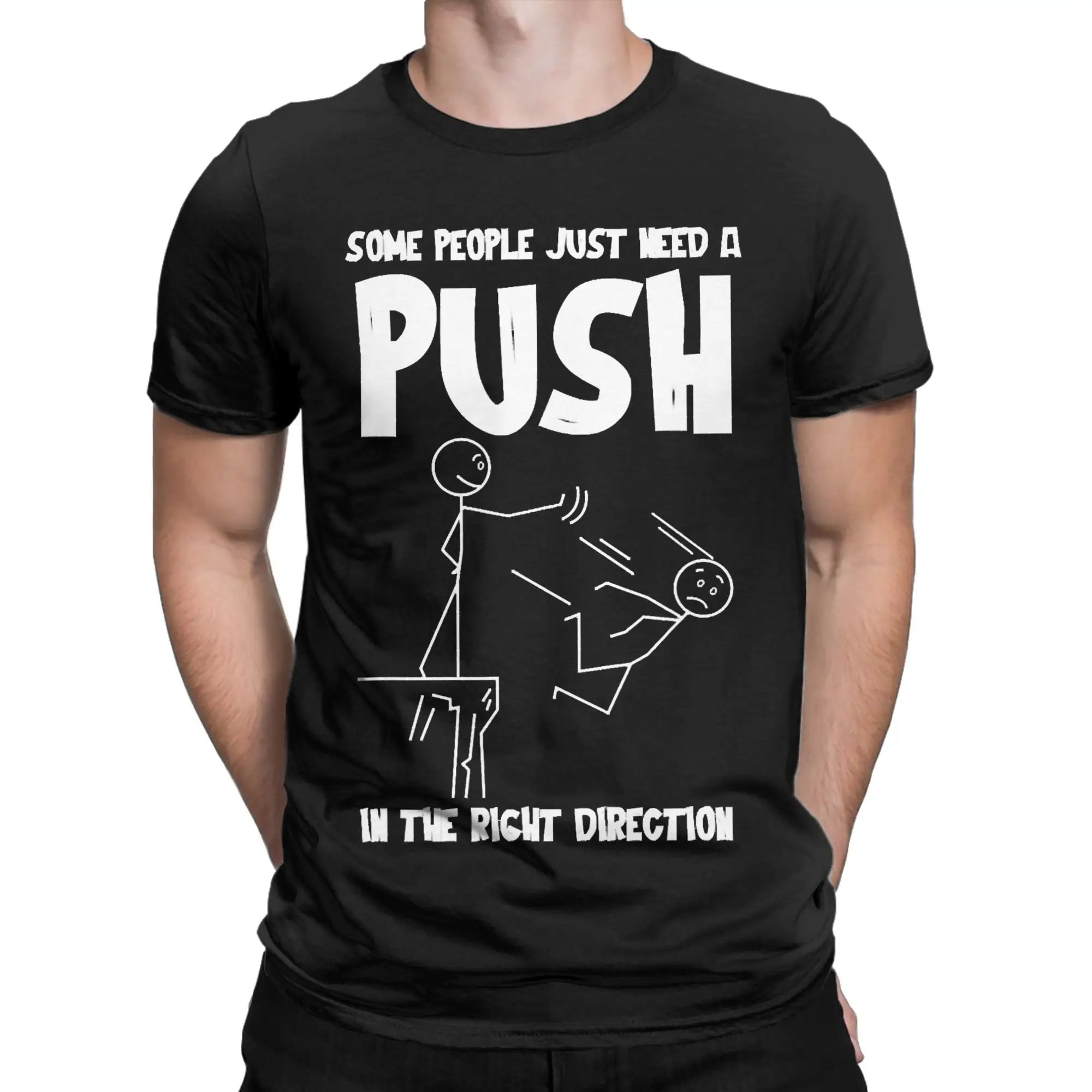 Some Individuals Simply Require a Bit of Encouragement T-Shirt Beach  T-Shirts Pure Cotton Tshirt For Men Short-Sleeved Tees