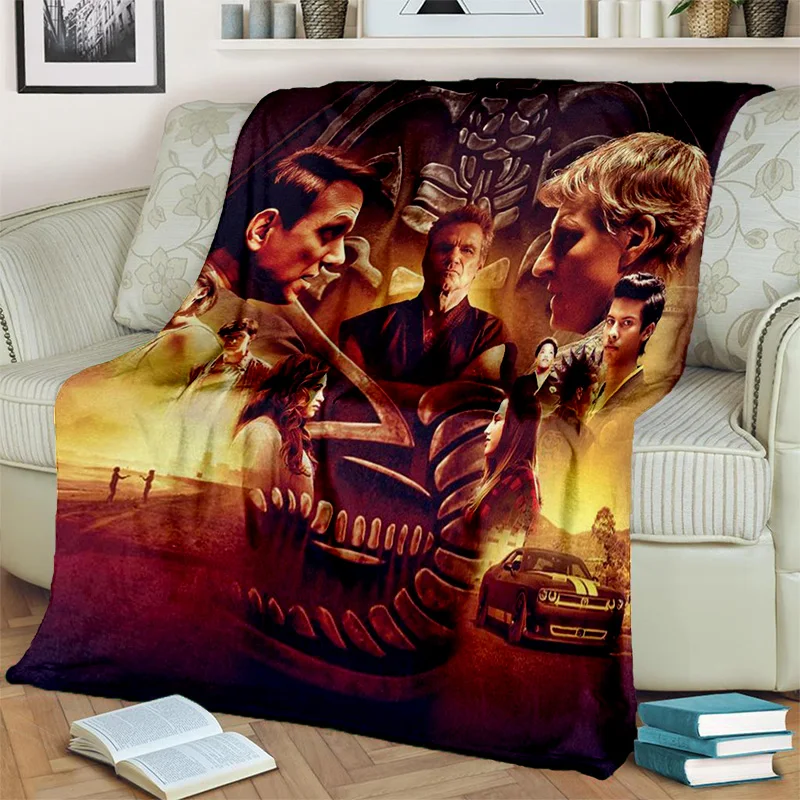 

3D Cobra Kai Amanda TV Karate Blanket,Soft Throw Blanket for Home Bedroom Bed Sofa Picnic Travel Office Rest Cover Blanket Kids