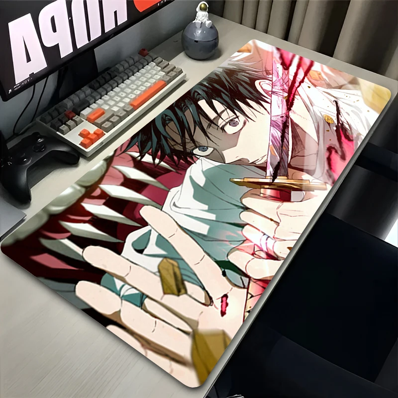 

Cool Gaming Mouse Pad XXL Extended Mouse Mat J-jujutsu Kaisen Anime Character Large Desk Mat Gamer Accessories Smooth Mousepads