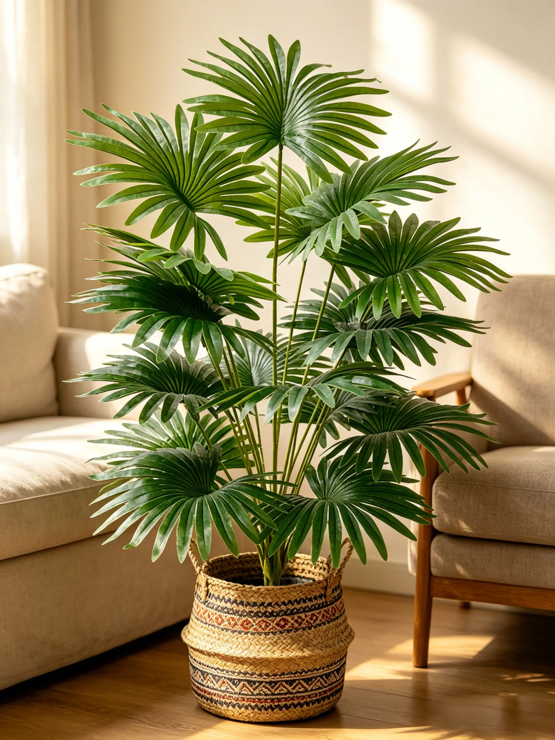 

Soft Silk Artificial Fern Leaves Faux Green Plant Arrangement for Indoor Aesthetic Shooting Background Decor H1620