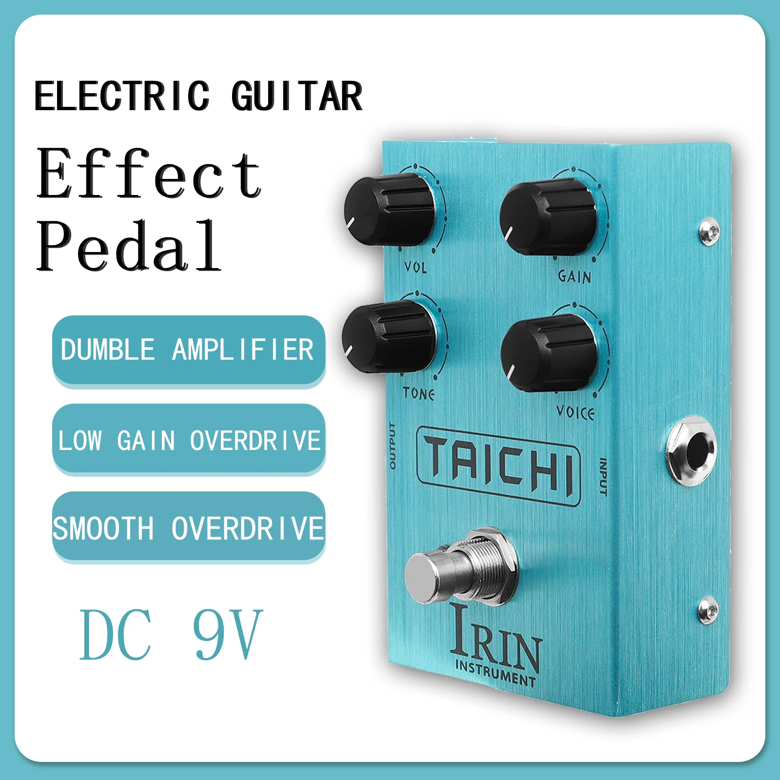 IRIN AN-38 Talchi Electric Guitar Effect Pedal Low Gain Overdrive Dumble Amplifier Effect True Bypass Pedal Guitar Accessories