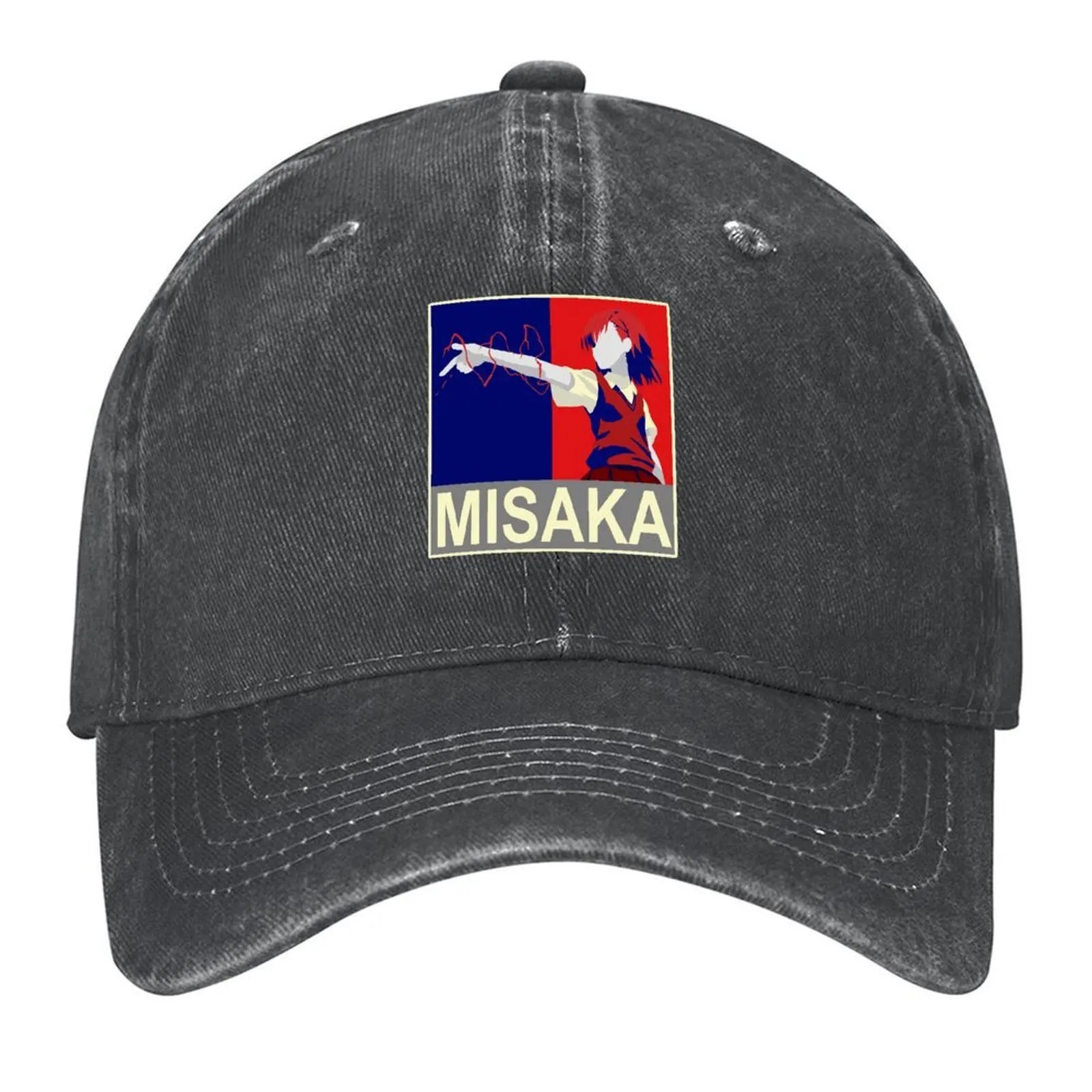 

Misaka Mikoto - Toaru Kagaku no Railgun Baseball Cap Wild Ball Hat Snapback Cap luxury woman cap Luxury Women's Beach Men's
