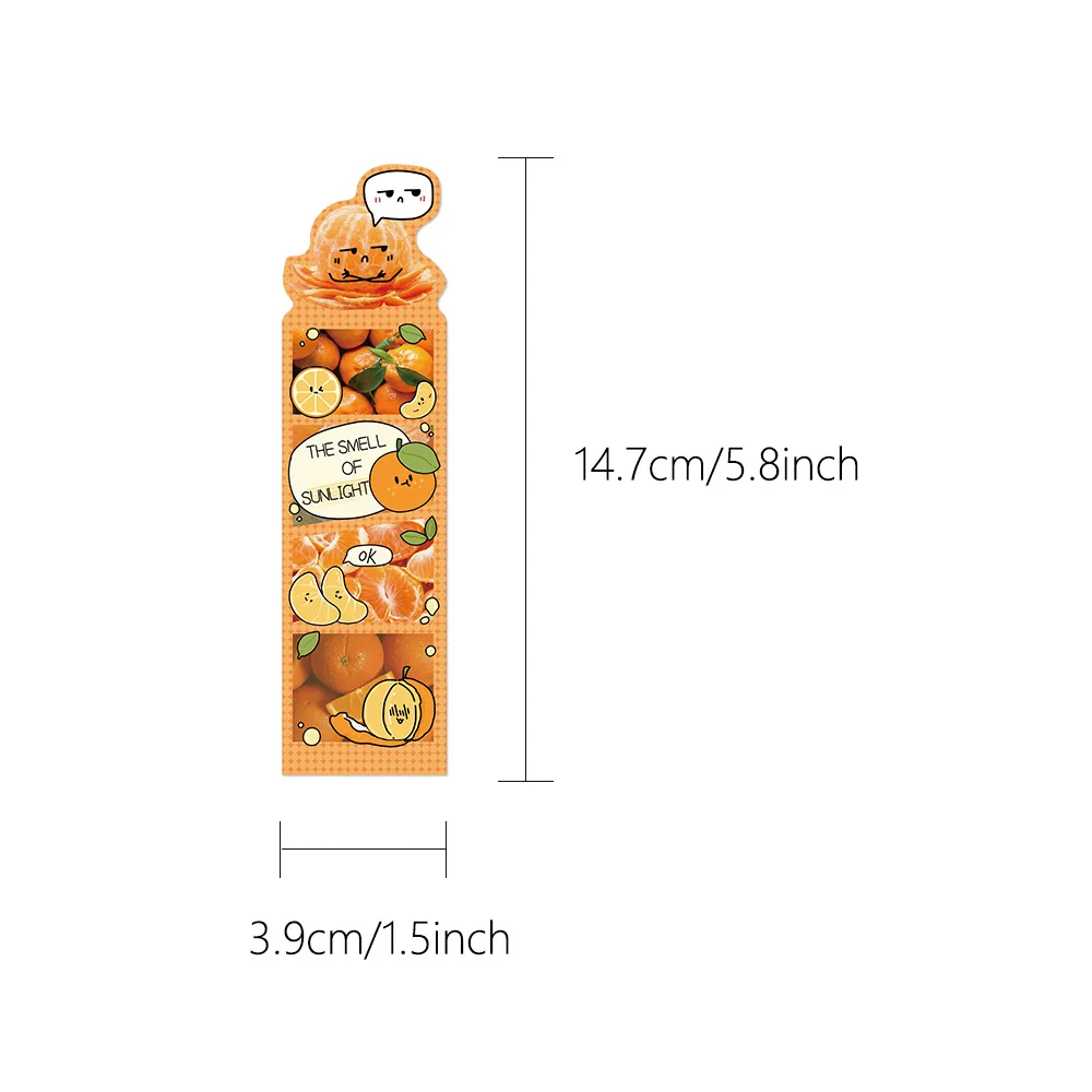 30pcs Fun Food Bookmarks for Students Reading Book Markers Paper Cards DIY Decorative Message Cards