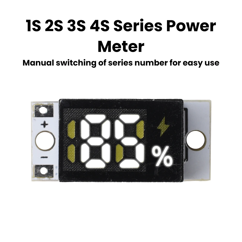 Mini Battery Level Indicator Module 1S 2S 3S 4S Series Lithium Battery Capacity Tester LED Digital Percentage Display Module image 2
