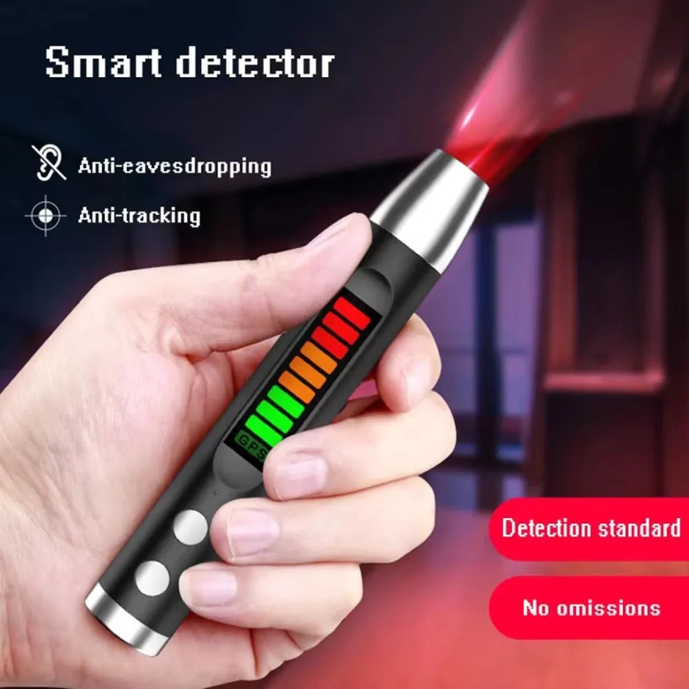 Anti Camera Detector Pen LED Infrared Scanning RF Signal Detection Wireless Bug Micro Cam GPS Tracker Finder PQ623