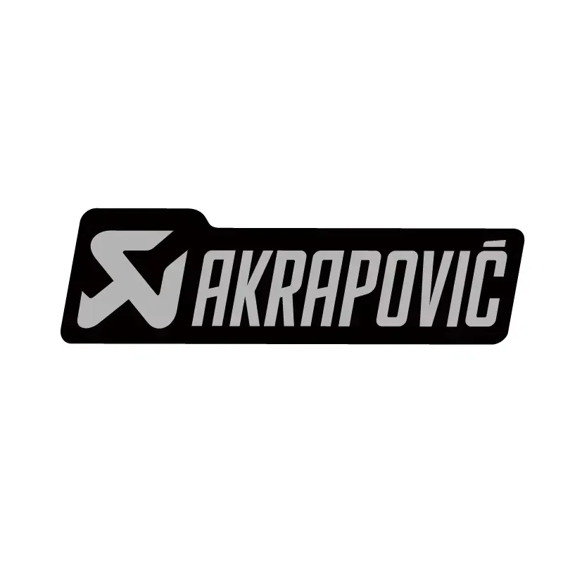 لملصقات العادم المقاومة للماء لشعار Akrapovic Epoxy - ملحقات شارات متينة للدراجات النارية