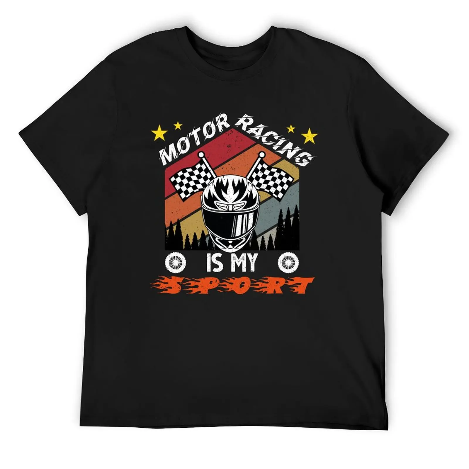 Retro Motor Racing Is My Sport Best Gift For Motor Racing Enthusiasts & Lovers T-Shirt new edition anime t shirts shirts men