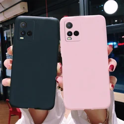 For Vivo Y33S Case For Vivo Y33S Capas Back Liquid Silicone Shockproof Full Soft Cover For Vivo Y21 Y21S Y21T Y21E Y33S Fundas