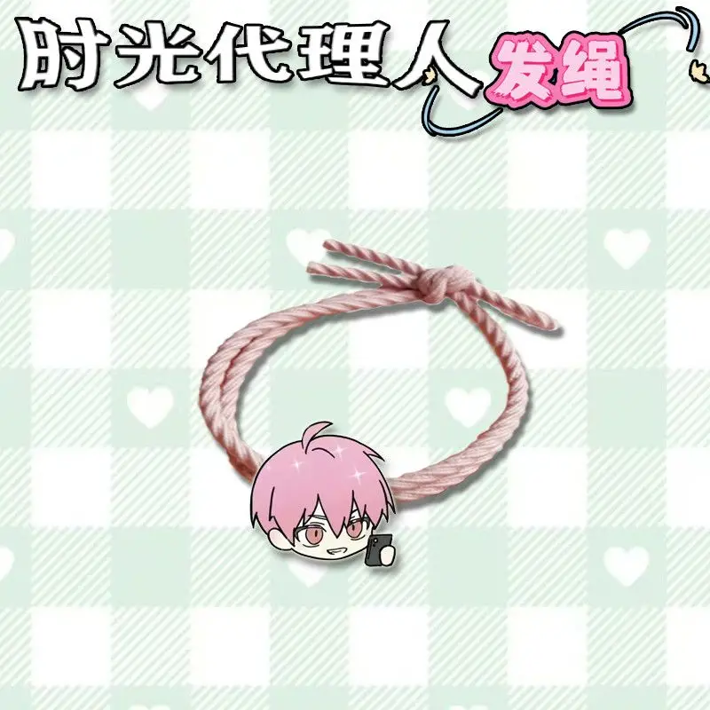 8 個リンククリックアニメチャールズ・ルーカス・ザビエルヘアロープかわいい高弾性ヘッドバンド漫画少女女性ヘアアクセサリーギフト