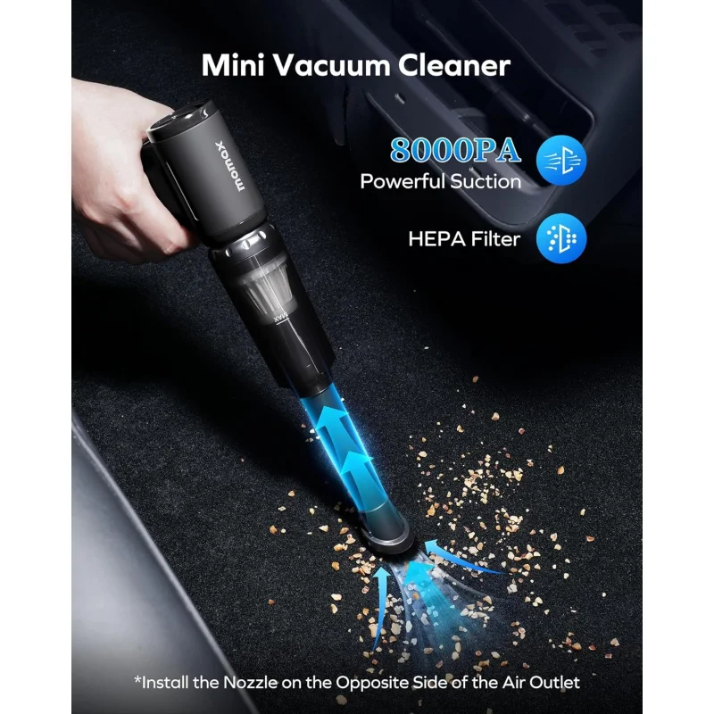 2 In 1 Compressed Air Duster Cordless Dust Blower Rechargeable Blow and Suck Vacuum Cleaner Electric For Computer Keyboard Sofa
