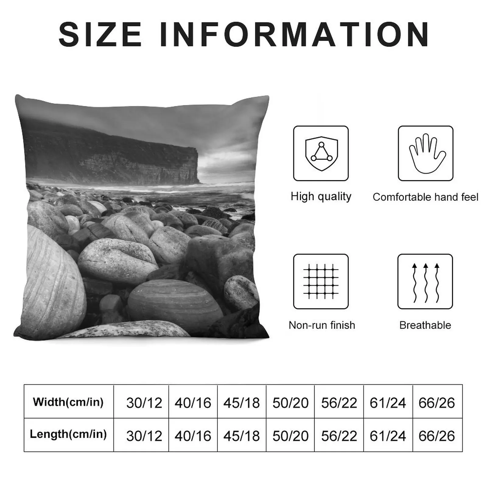 Rackwick Boulder Beach Mono Hoy Orkney Scotland Throw Pillow Christmas Pillow Cases Christmas Pillow