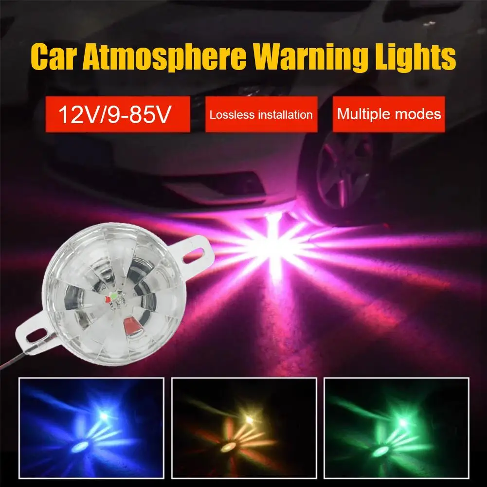 Motorcycle LED Chassis Light RGB Flash Strobe Lamp Multicolor Car Truck Signal Light Warning Decoration Atmosphere Lights