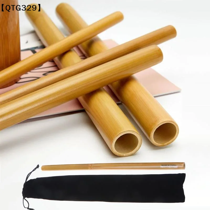 【QTG329】1Pcs Wood Therapy Gua Sha Massager SPA Natural Bamboo Massage Sticks Muscle Pain Relief Maderoterapia Scraping Tool[T]