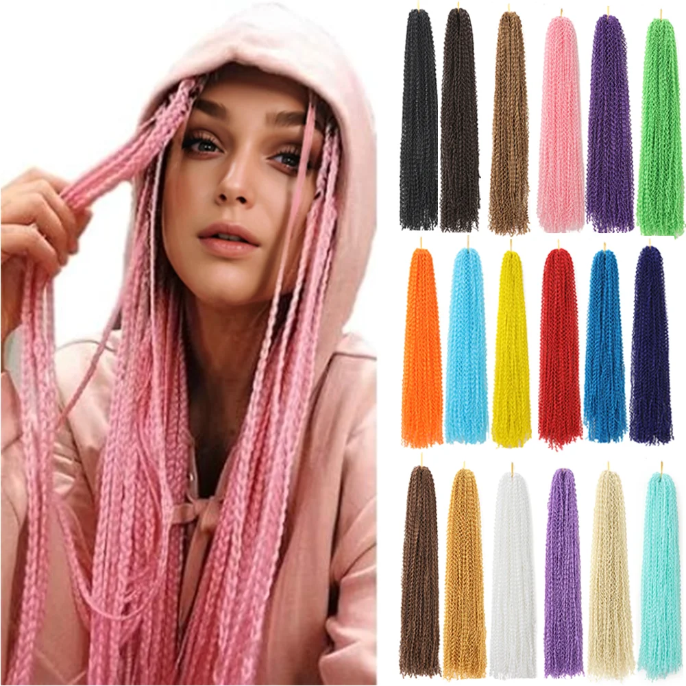 

Zizi Braids Синтетические вязанные крючком волосы Цветные косички в коробке Глубокие волнистые волосы Длинные сенегальские крученые плетения Наращивание волос