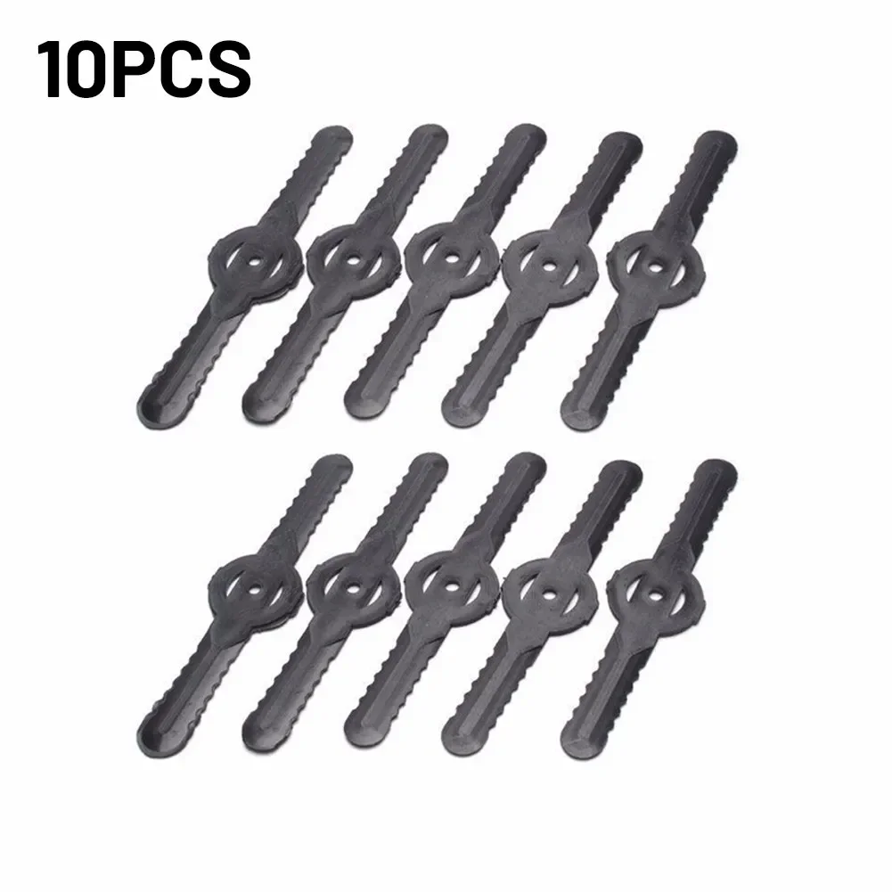 5/10pcs Lawn Mower Blades Plastic Durable Blades For Garden Electric Grass Trimmer Replace Cutting Head Blade For Lawn Mower