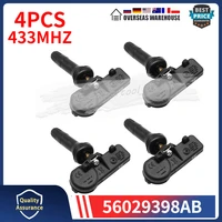 Sensor de monitor de presión de neumáticos 4PCS 56029398 AB 68241067 AA para Chrysler Voyager Dodge Durango Jeep Grand Cherokee Fiat 433MHZ TPMS