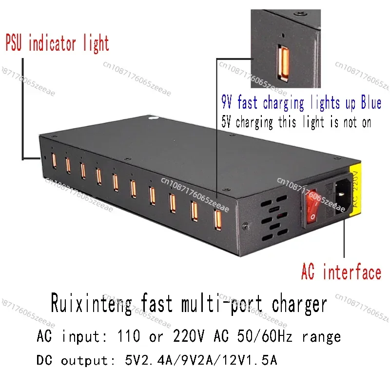 2025 hot sale 60 Port Quick Charger Multi Port PD Type C 1200W Mobile Integrated Charging Smart Watch Tablet