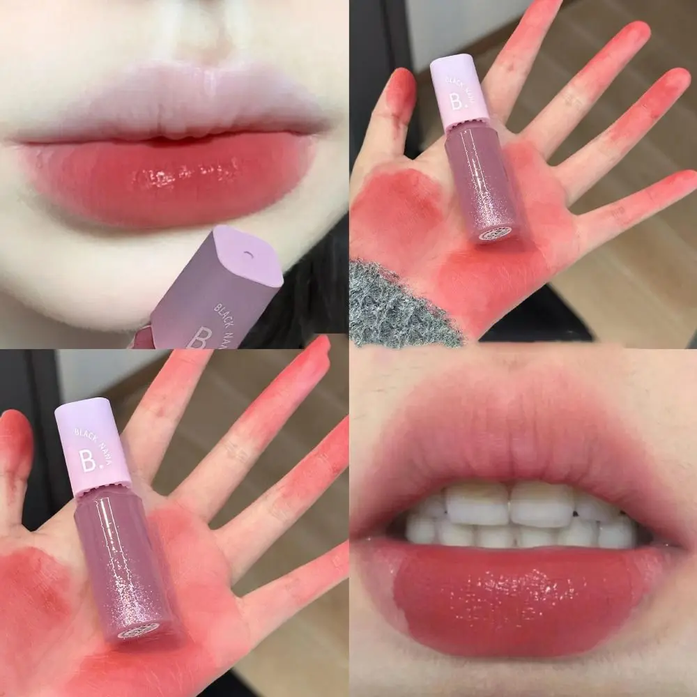 Lama labial fosca de veludo à prova d'água, à prova de suor, longa duração, brilho labial de veludo fosco, copo antiaderente, hidratante, creme labial, maquiagem labial