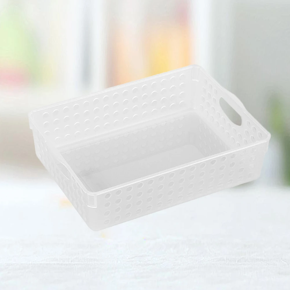 Large Size File Storage Basket Premium Plastic Desktop ganizer Document Holder Hollow Bin Office Home Use Smooth Easy Cleaning