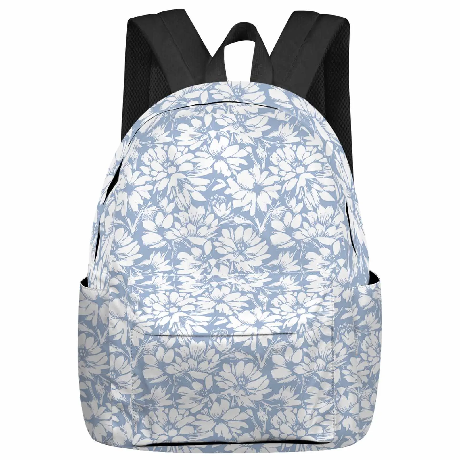 

Summer Flower Chrysanthemum Backpack School Bags for Teenagers Students Laptop Bag Women's Casual Travel Backpack