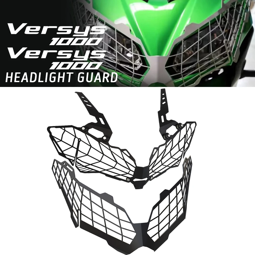 

FOR Kawasaki Versys 1000 KLE1000 2015 2016-2018 2019-2024 KLE Versys 1000 Headlight Head Light Guard Protector Grille Cover 2025