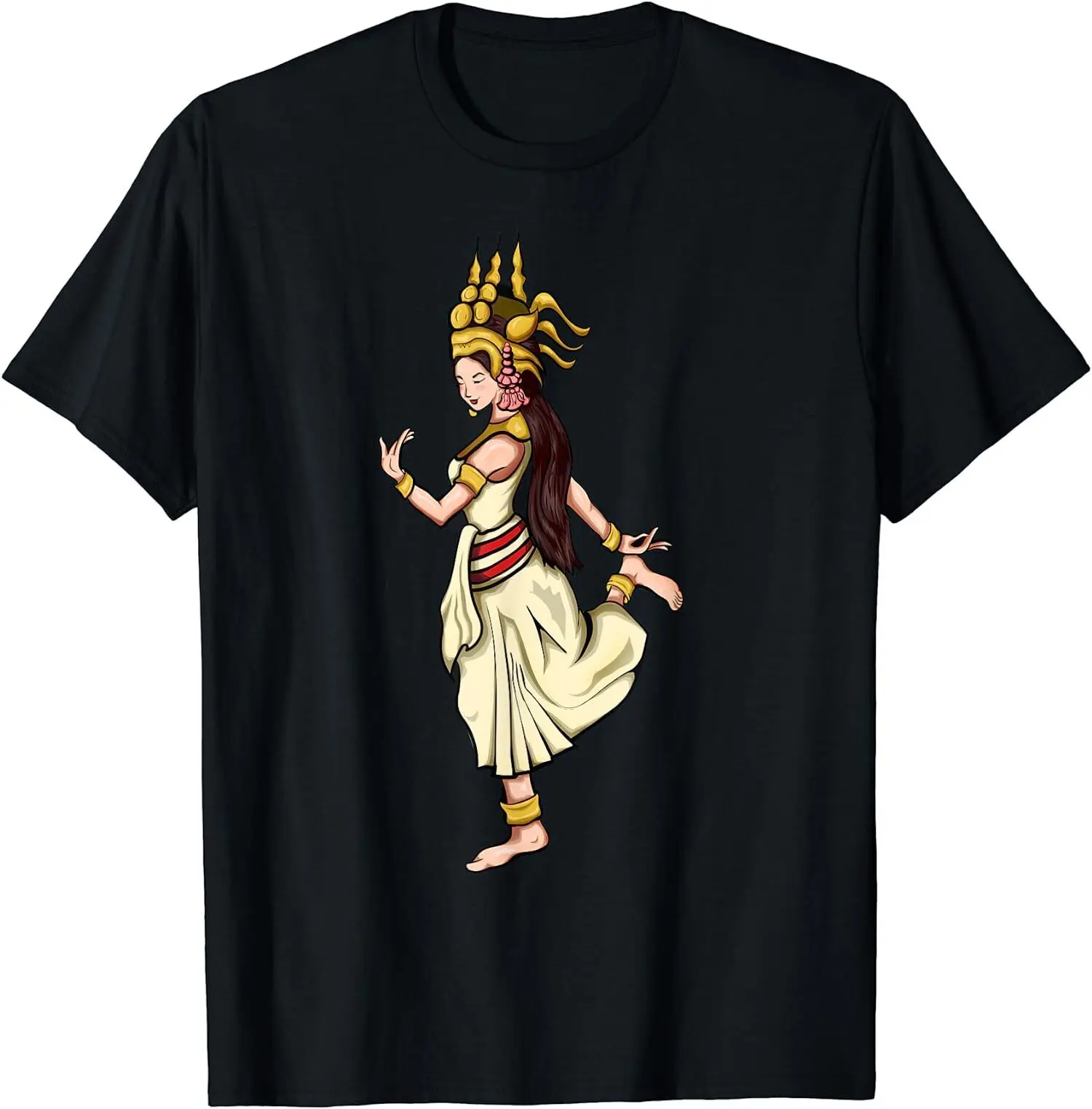 New Limited Cambodia Cambodian Khmer Traditional Dance Woman Girl T-Shirt