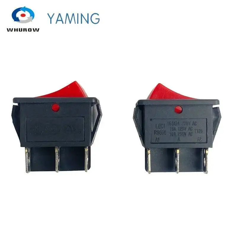 5 pz FWD-REV 6 Pin Toggle Interruttore A Bilanciere Saldatrice Elettrica Alimentazione 2 Posizione ON-OFF Rosso Mini Barca pulsante