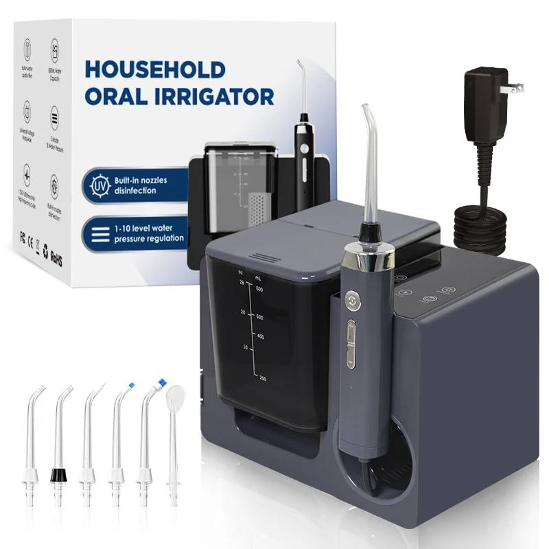 Desktop Oral Irrigator New Model Without Heating Function 6 Tips IPX4 Waterproof Water Flosser